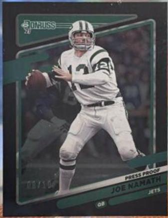 Joe Namath [Press Proof Black] #42