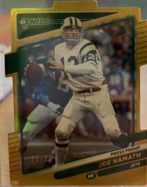 Joe Namath [Press Proof Gold Die Cut] #42