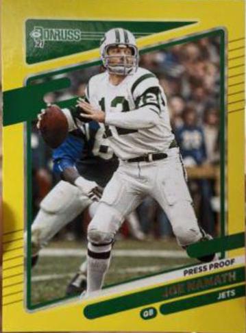 Joe Namath [Press Proof Yellow] #42