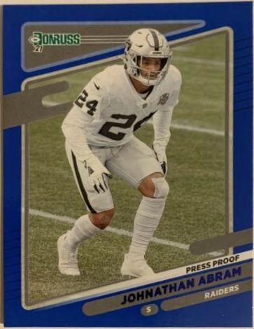 Johnathan Abram [Press Proof Blue] #89