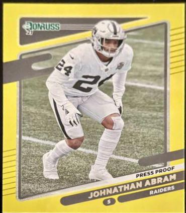Johnathan Abram [Press Proof Yellow] #89