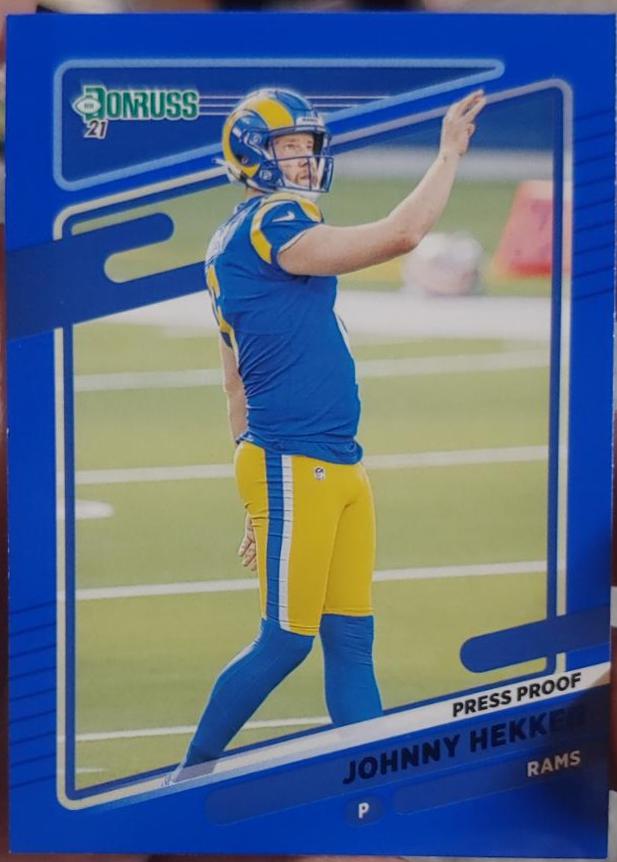 Johnny Hekker [Press Proof Blue] #146
