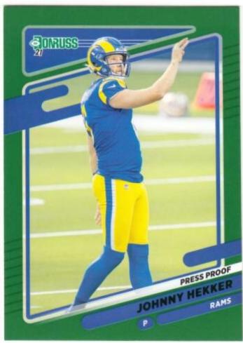 Johnny Hekker [Press Proof Green] #146