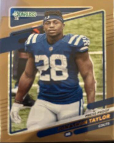 Jonathan Taylor [No Helmet Press Proof Bronze] #150