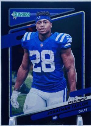 Jonathan Taylor [Press Proof Black] #150