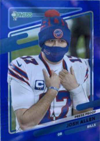 Josh Allen [No Helmet Press Proof Blue] #225