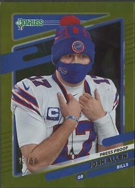 Josh Allen [No Helmet Press Proof Gold] #225