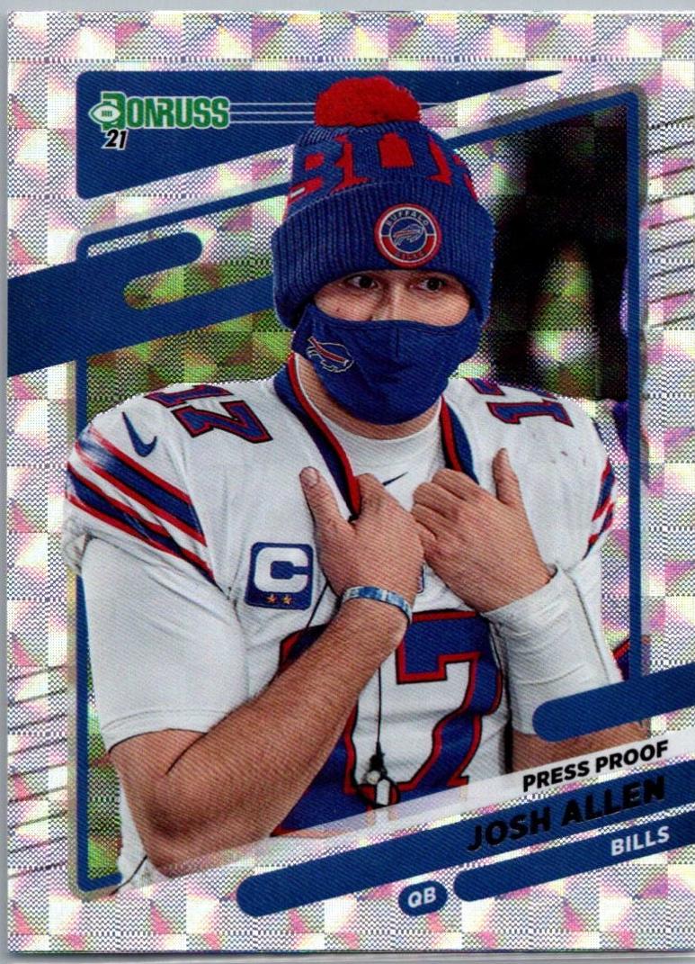 Josh Allen [No Helmet Press Proof Hyper] #225