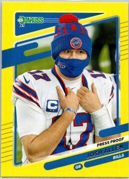 Josh Allen [No Helmet Press Proof Yellow] #225
