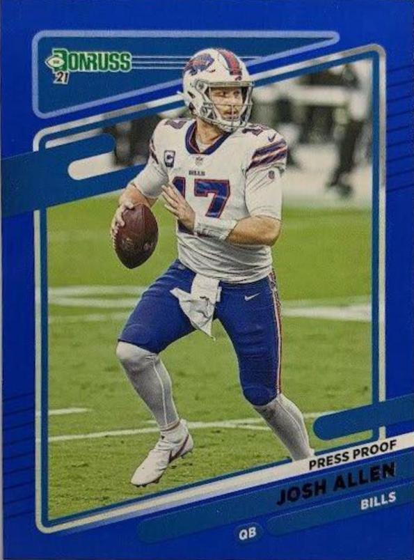 Josh Allen [Press Proof Blue] #225