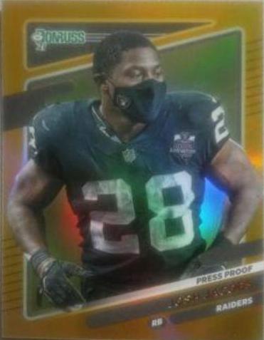 Josh Jacobs [No Helmet Press Proof Gold] #85