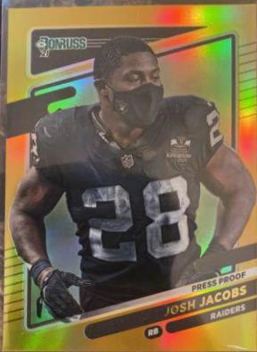 Josh Jacobs [No Helmet Press Proof Premium] #85