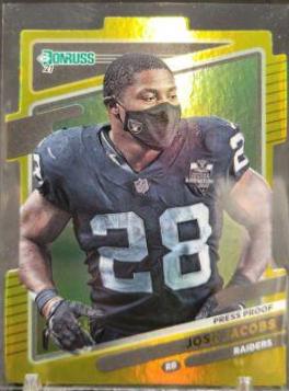 Josh Jacobs [Press Proof Gold Die Cut] #85