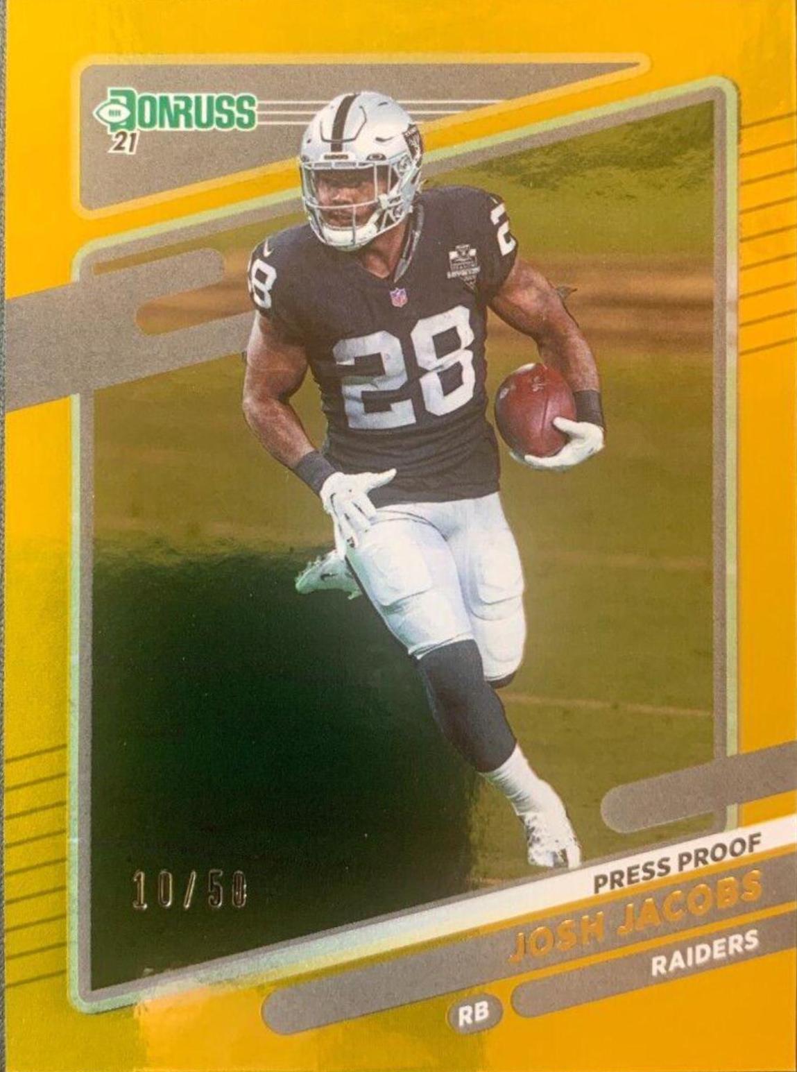 Josh Jacobs [Press Proof Gold] #85
