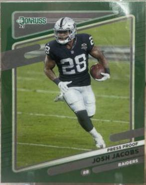 Josh Jacobs [Press Proof Green] #85