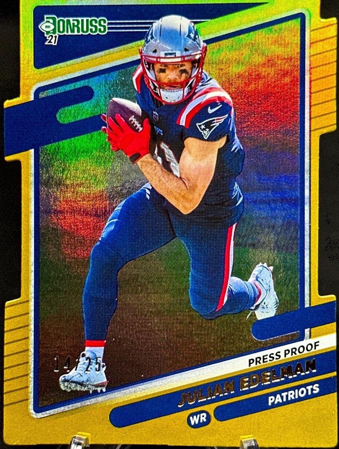 Julian Edelman [Press Proof Gold Die Cut] #45