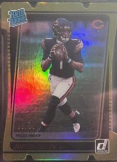 Justin Fields [Press Proof Gold Die Cut] #253