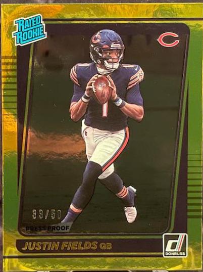 Justin Fields [Press Proof Gold] #253