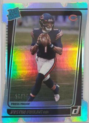 Justin Fields [Press Proof Silver Die Cut] #253