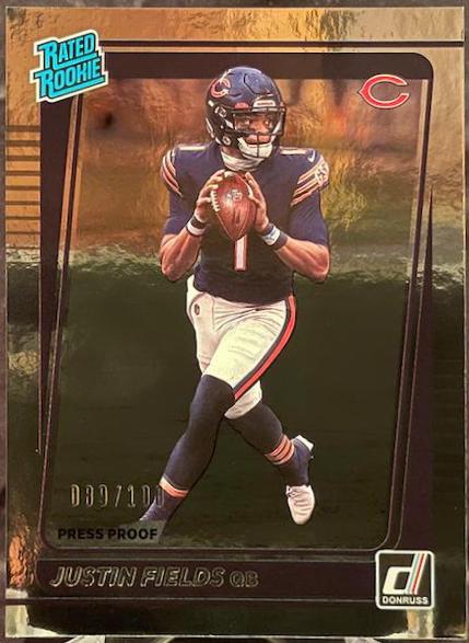 Justin Fields [Press Proof Silver] #253