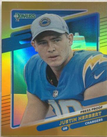 Justin Herbert [No Helmet Press Proof Premium] #70