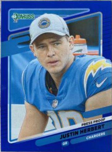 Justin Herbert [Press Proof Blue] #70