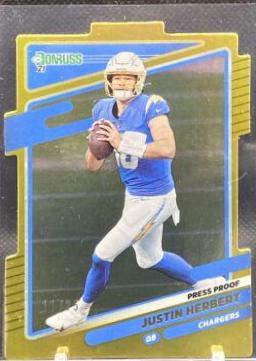 Justin Herbert [Press Proof Gold Die Cut] #70