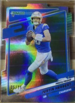 Justin Herbert [Press Proof Silver Die Cut] #70