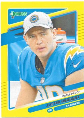 Justin Herbert [Press Proof Yellow] #70