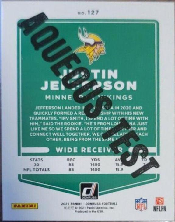 Justin Jefferson [Aqueous Test] #127