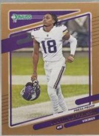 Justin Jefferson [No Helmet Press Proof Bronze] #127