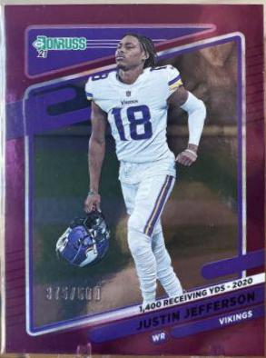 Justin Jefferson [No Helmet Season Stat Line] #127