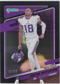 Justin Jefferson [Press Proof Black] #127