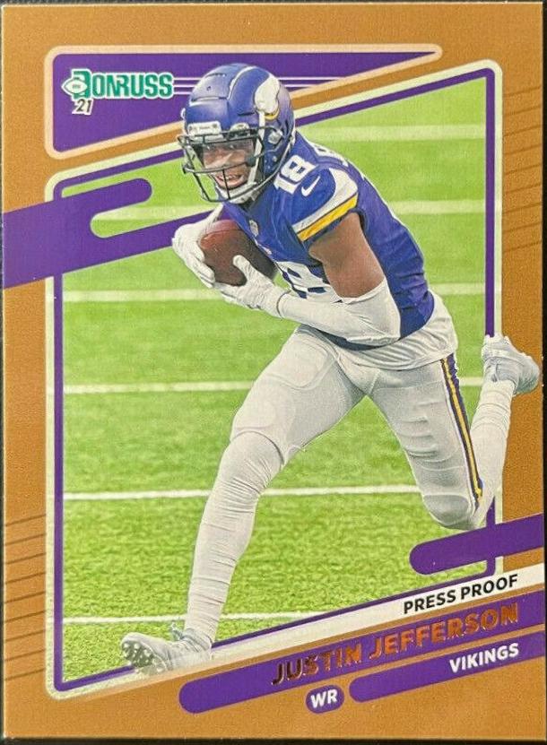 Justin Jefferson [Press Proof Bronze] #127