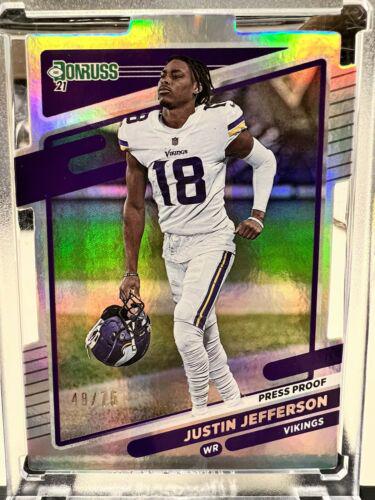 Justin Jefferson [Press Proof Silver Die Cut] #127