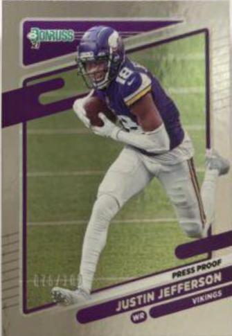 Justin Jefferson [Press Proof Silver] #127