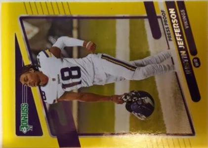 Justin Jefferson [Press Proof Yellow] #127