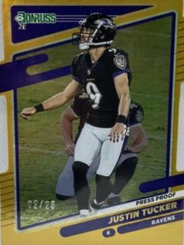 Justin Tucker [Press Proof Gold Die Cut] #240