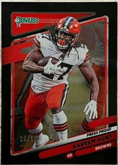 Kareem Hunt [Press Proof Black] #197