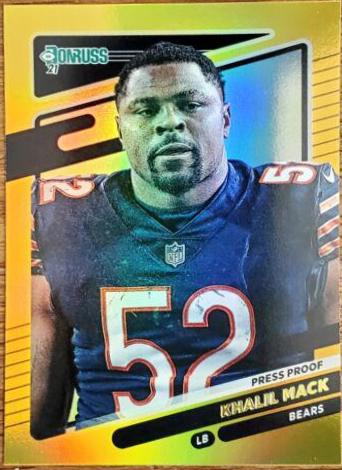 Khalil Mack [No Helmet Press Proof Gold] #203
