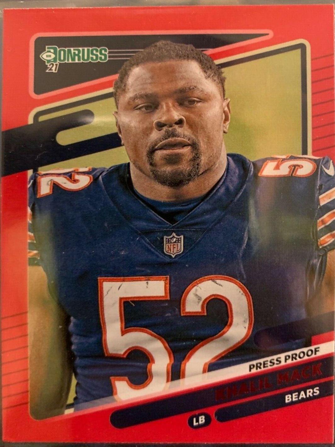 Khalil Mack [No Helmet Press Proof Red] #203