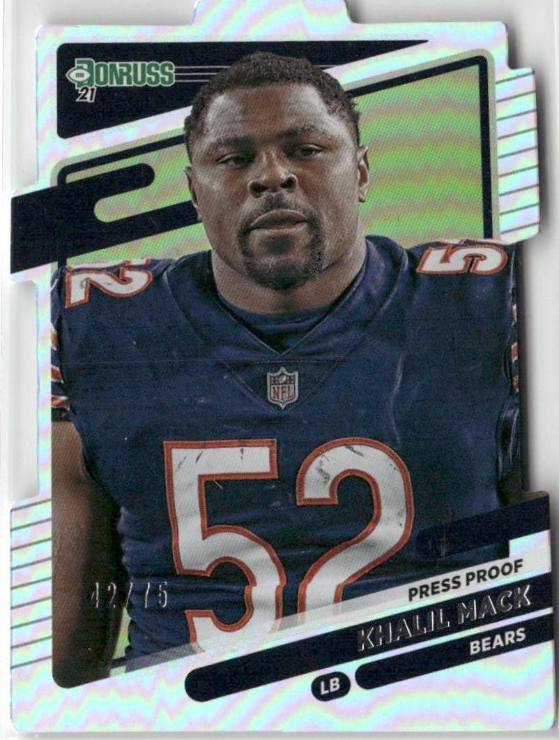 Khalil Mack [No Helmet Press Proof Silver Die Cut] #203
