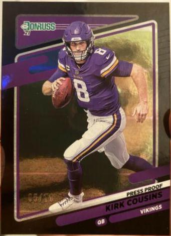 Kirk Cousins [Press Proof Black] #124
