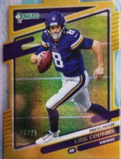Kirk Cousins [Press Proof Gold Die Cut] #124