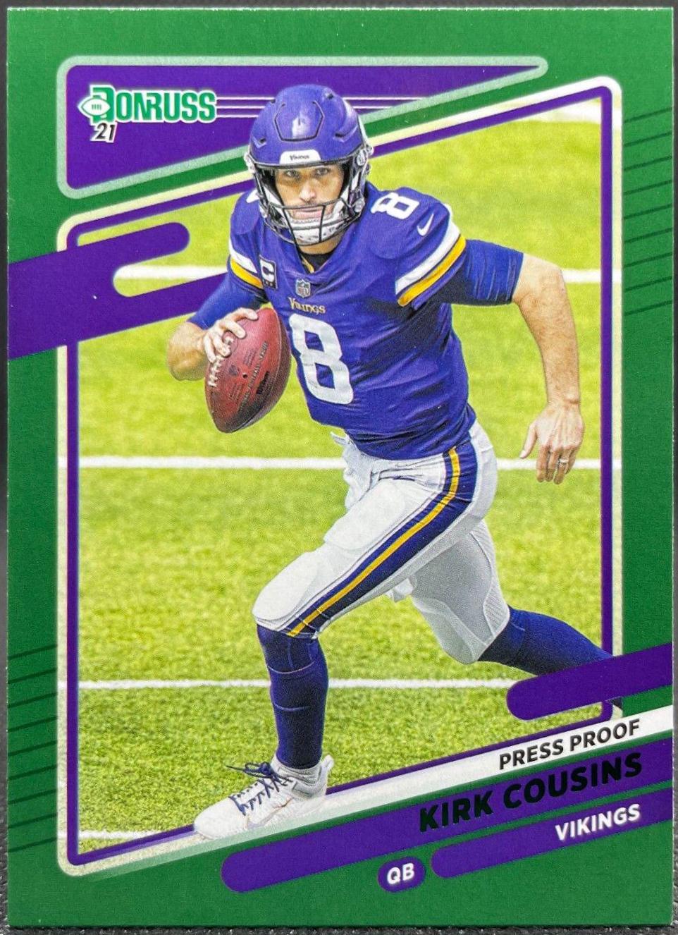 Kirk Cousins [Press Proof Green] #124