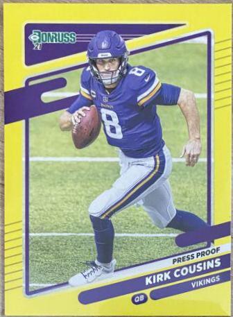Kirk Cousins [Press Proof Yellow] #124