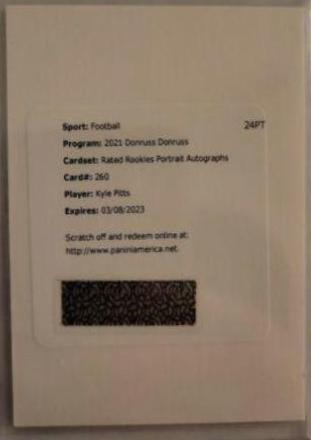 Kyle Pitts [Portrait Autograph] #260