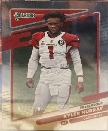 Kyler Murray [No Helmet Press Proof Silver] #245