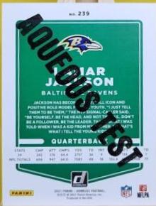 Lamar Jackson [No Helmet Aqueous Test] #239