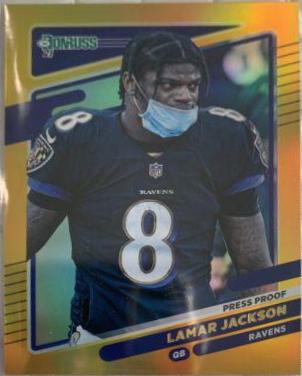 Lamar Jackson [No Helmet Press Proof Gold] #239
